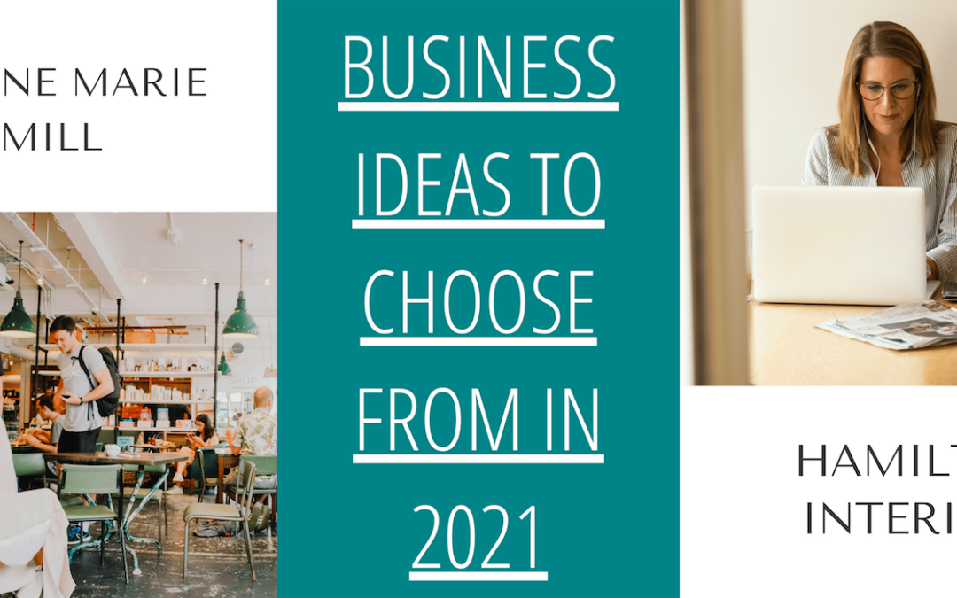 Business Ideas to Choose From in 2021